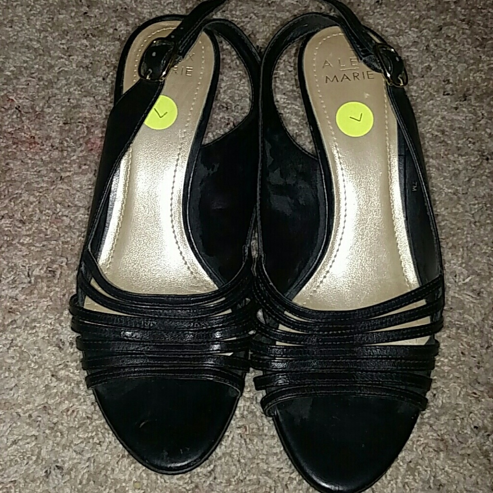 Alex Marie Strappy leather sling backs!